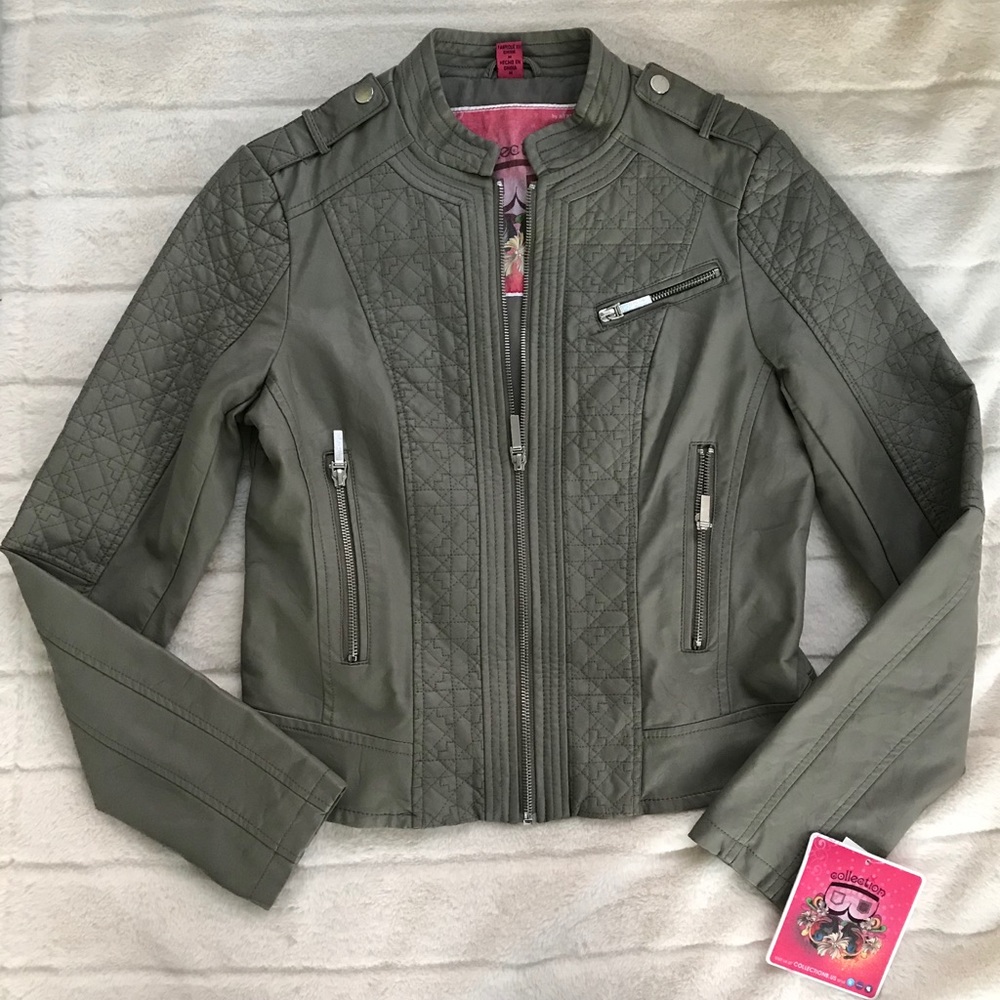 NWT Collection B Faux Leather Jacket